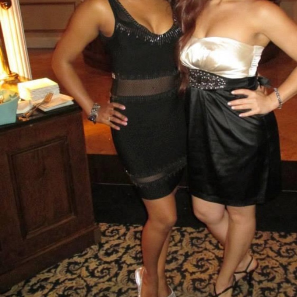 Black marciano dress